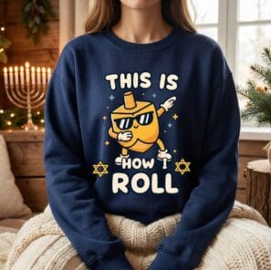 Funny Dreidel Sweater – Dabbing Hanukkah Gift for Jewish Holiday Fans