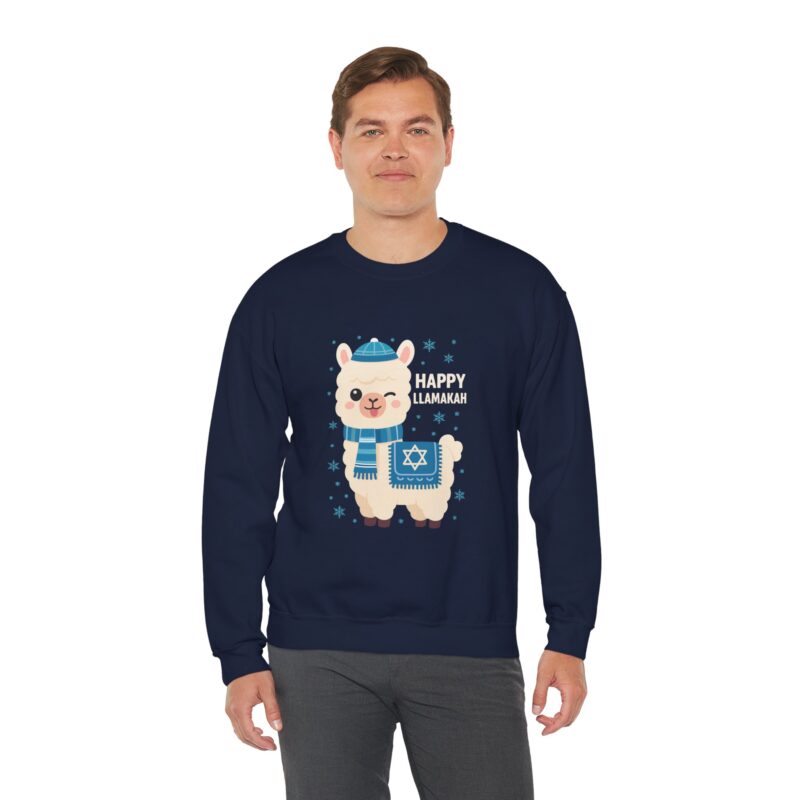Happy Llamakah Sweater – Funny Hanukkah Gift for Jewish Llama Fans