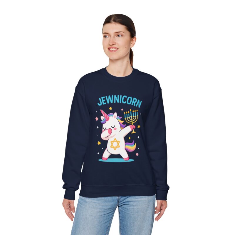 Jewnicorn Ugly Hanukkah Sweater – Funny Jewish Unicorn Holiday Gift